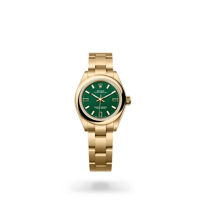 rolex Oyster Perpetual in 18 ct yellow gold, M276208-0002 - Global Watch Company (GWC)
